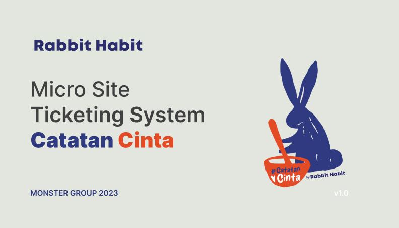 Micro Site Ticketing System : Catatan Cinta